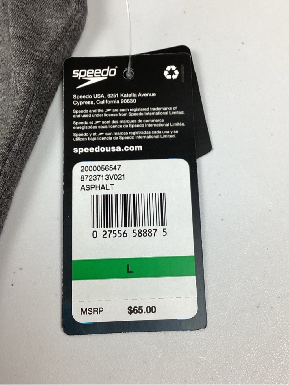 Speedo Hooded Front Zip Swim Cover Up Sun Protection Large NEW! Retail $65 - Picture 3 of 11